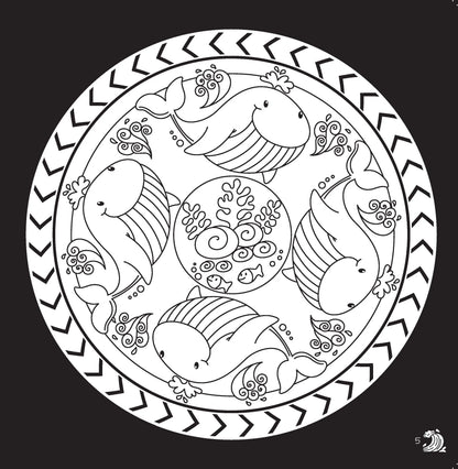 Lil Legends Let's Colour Our Oceans Colouring Book for Kids | Builds Colour Recognition, Focus and Creativity | Travel-Friendly Hardboard Support | For UKG/ Primary | Age 4+