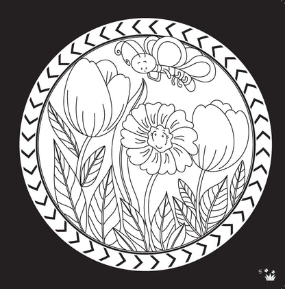 Lil Legends Let's Colour Our Nature Colouring Book for Kids | Builds Colour Recognition, Focus and Creativity | Travel-Friendly Hardboard Support | For UKG/Primary | Age 4+ 
