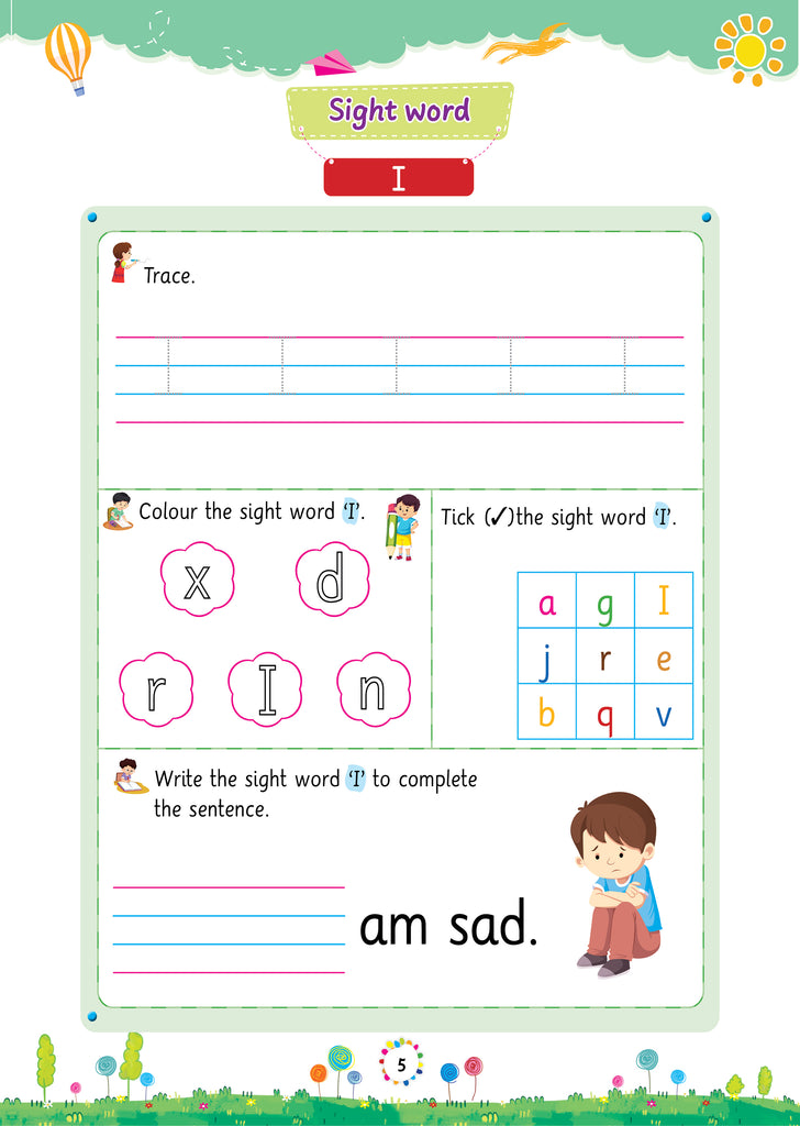 Lil Legends Incredible Phonics Level 1 Sight Words