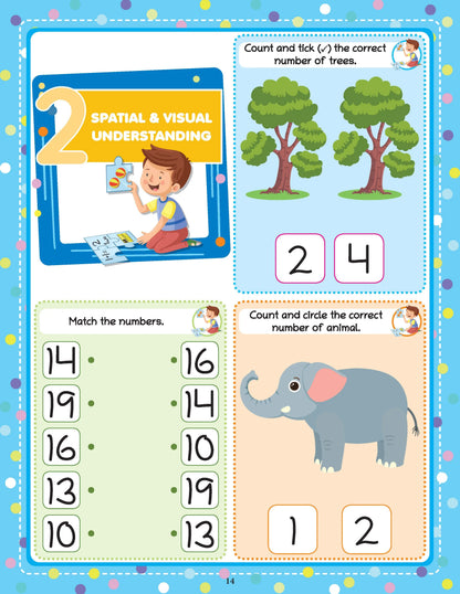Lil Legends 250+ Activities Set of 2 Books For Kids Age 3+ | Maths and English Quest | 500+ Fun Exercises | Numbers, Counting, Alphabets & Reading Skills | For Nursery/LKG/UKG 
