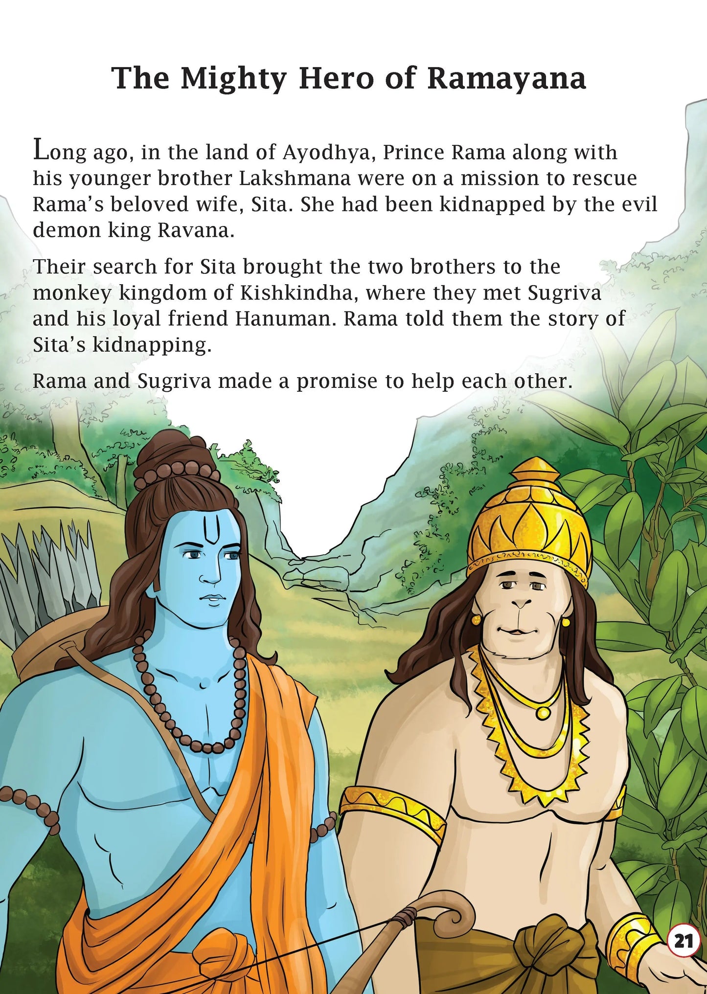 Lil Legends Hanuman Story Book for Kids | Illustrated Indian Mythology Stories | Inspiring Tales of Devotion, Strength & Courage | Cultural Learning Picture Book | Ages 7+ Years