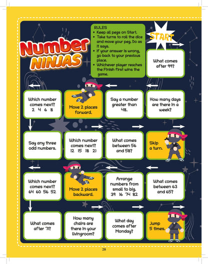 Lil Legends Maths Quest Activity Book for Kids | 250+ Activities | Conceptual Understanding, Logical Reasoning & Problem Solving | Age 5+ Years | Workbook