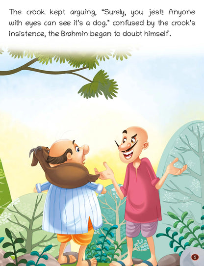 Oswaal Lil Legends Panchatantra Stories for Kids Age 2+ Years - The Brahmin and Three Crooks | Short Illustrated English Bedtime Stories with Colourful Pictures | Picture Book for Early Readers 