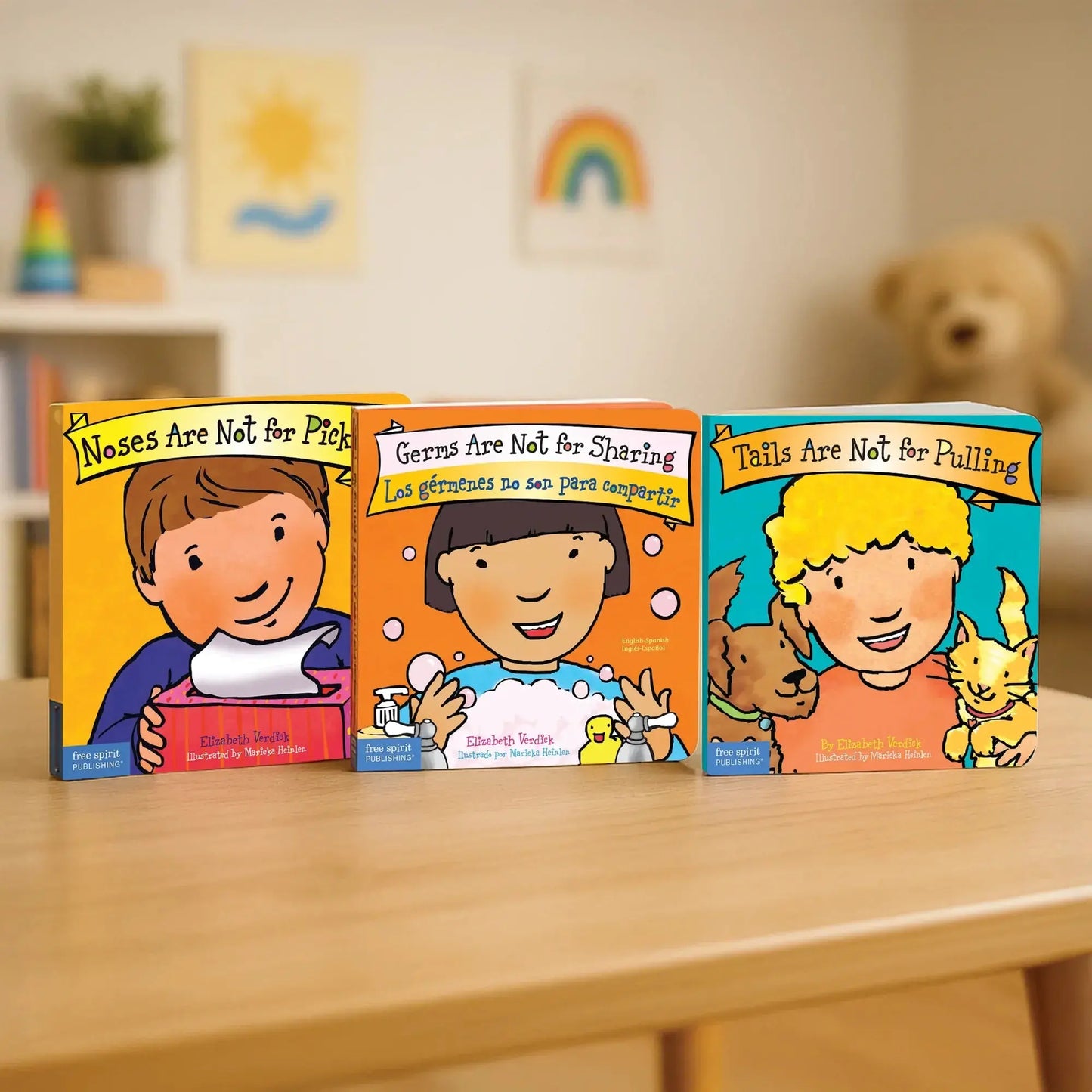 Sharing & Caring Set (Best Behaviour Series) — 3 Board Books for Toddlers (Ages 1–4 yrs) | Includes Hygiene, Gentle Behaviour & Kind-Choices Stories | by Free Spirit Publishing 