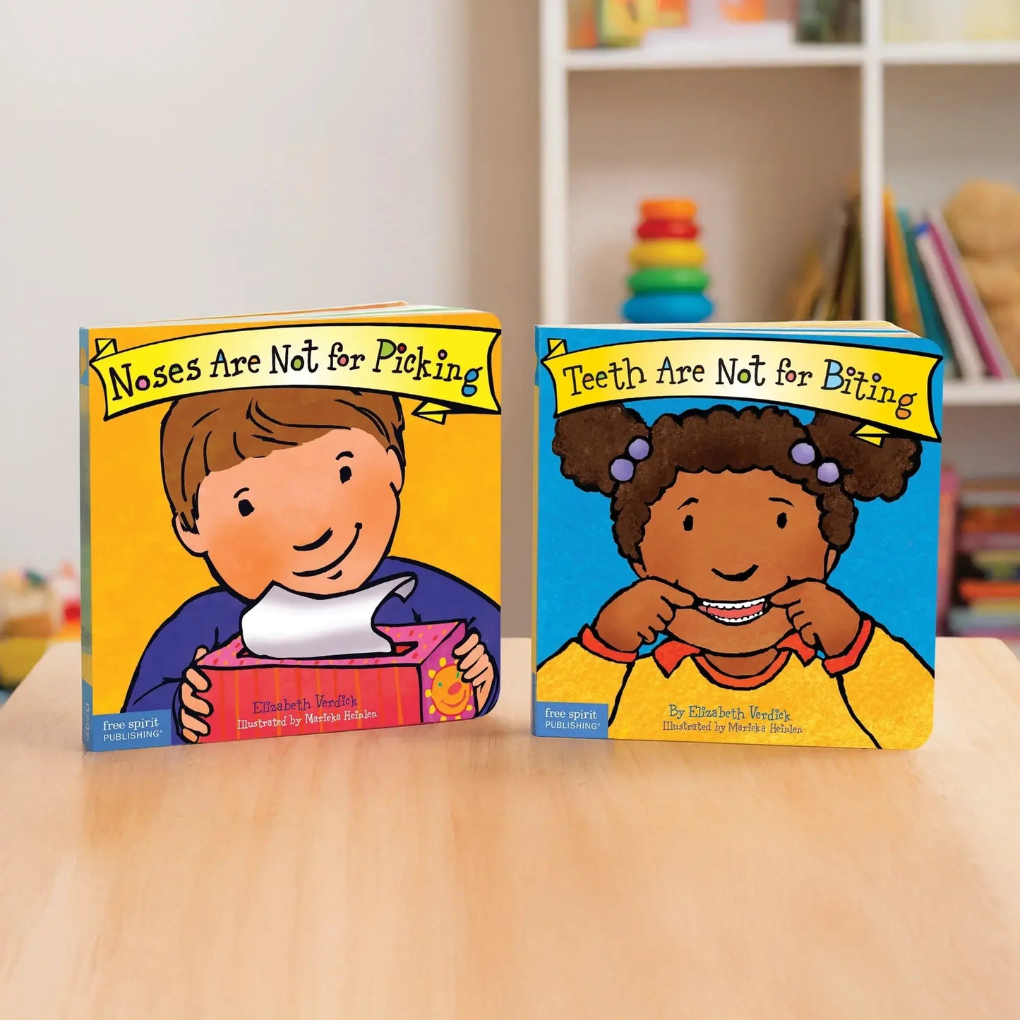 Best Behaviour Duo Set (Best Behaviour Series) — 2 Board Books for Toddlers (Ages 1–4 yrs) | Includes No Biting & No Picking Stories | by Free Spirit Publishing