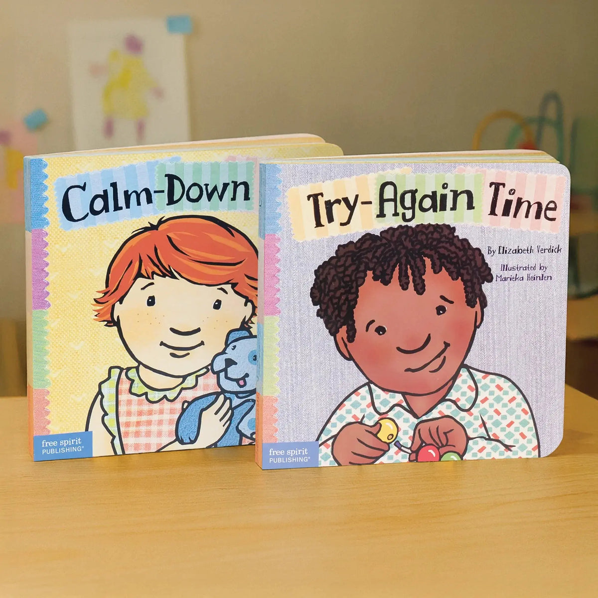 Emotional Resilience Duo Set (Toddler Tools Series) — 2 Board Books for Toddlers (Ages 1–3 yrs) | Includes Calming Down & Trying Again Skills | by Free Spirit Publishing 