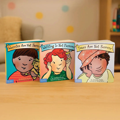 Emotional Resilience Trio Set (Best Behaviour Series) — 3 Board Books for Toddlers (Ages 1–4 yrs) | Includes Managing Tears, Worries & Waiting | by Free Spirit Publishing 