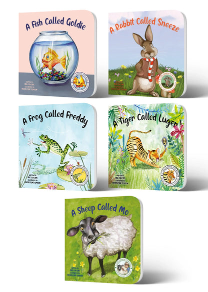 Lil Legends A Life Lesson for Kids Series, Stories About Growing Strong | Value-based Picture Story Board Books | Set of 5 -  Fish, Rabbit, Frog, Tiger and Sheep | For Age 4-8 