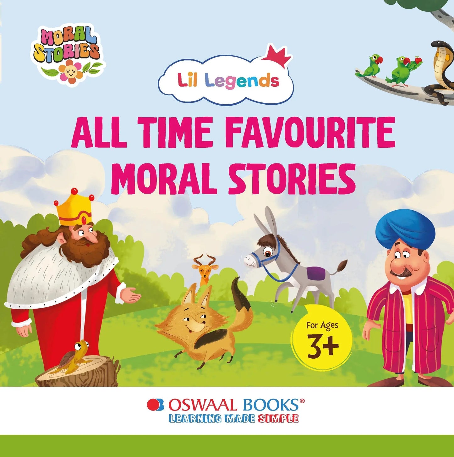 Lil Legends All-Time Favourite Moral Stories for Kids | 5 Short Bedtime Stories in English | Illustrated Story Book | Read-Aloud Picture Book | Age 3+ Years 