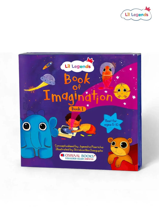 Lil Legends Book of Imagination Part 1 for Kids | Drawing, Thinking & Writing Prompts | Creative Expression & Focus | Screen-Free Activity Book | Age 5–10 Years