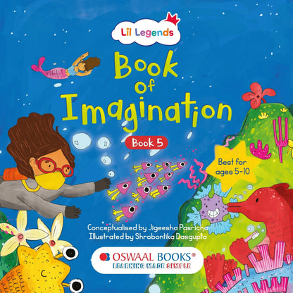 Lil Legends Book of Imagination Part 5 for Kids | Drawing & Writing Prompts | Creative Thinking, Focus & Emotional Expression | Screen-Free Activity Book | Age 5–10 Years 