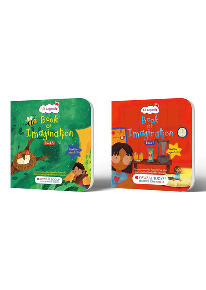 Lil Legends Book of Imagination Set of 2 (Books 3 & 4) for Kids Age 5-10 Years - Creative Drawing & Writing Prompts | Screen-Free Fun Activity Books for Children 