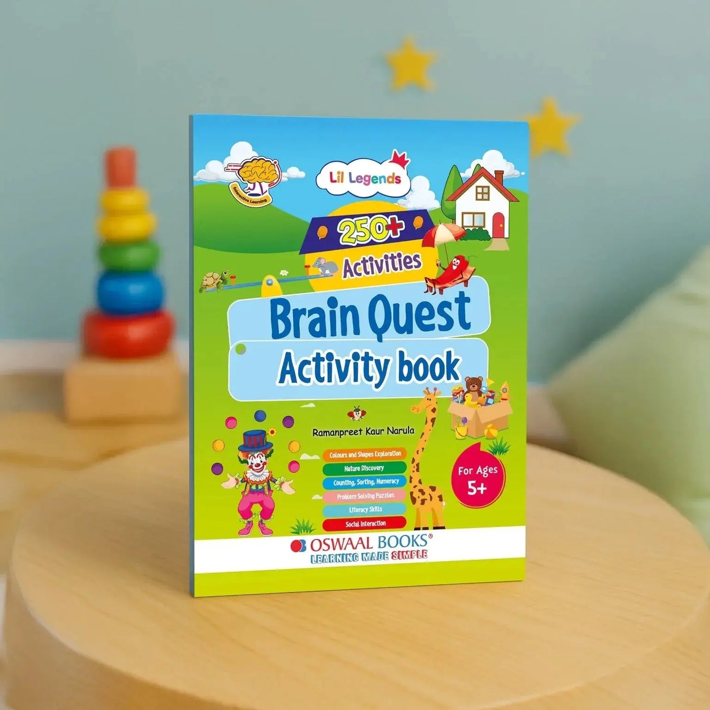 Lil Legends 250+ Activities Brain Quest Activity Book for Age 5+ | Puzzles, Colouring, Counting, Sorting, Numeracy and Word Search | Fun Activity Book | For Toddlers/LKG/UKG/Class 1