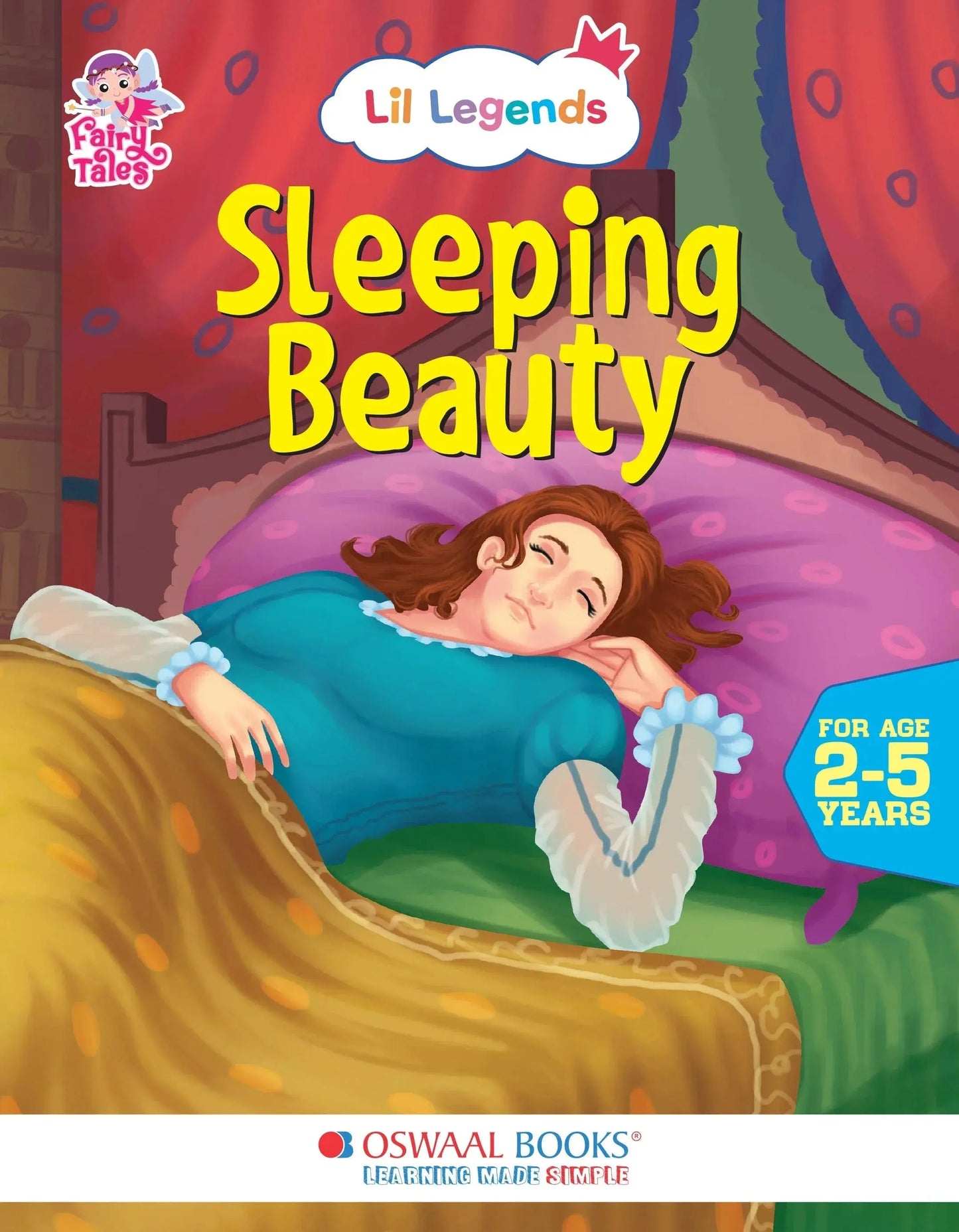 Lil Legends Fairy Tales for Kids | Sleeping Beauty | Illustrated Story Book | Bed Time Story Book | Classic Tale Picture Book | Ages 2–5 Years |