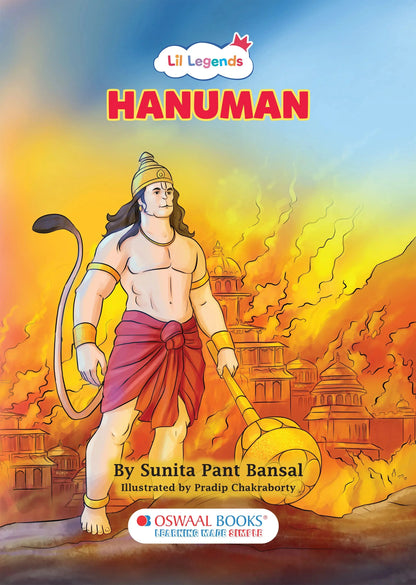 Lil Legends Hanuman Story Book for Kids | Illustrated Indian Mythology Stories | Inspiring Tales of Devotion, Strength & Courage | Cultural Learning Picture Book | Ages 7+ Years