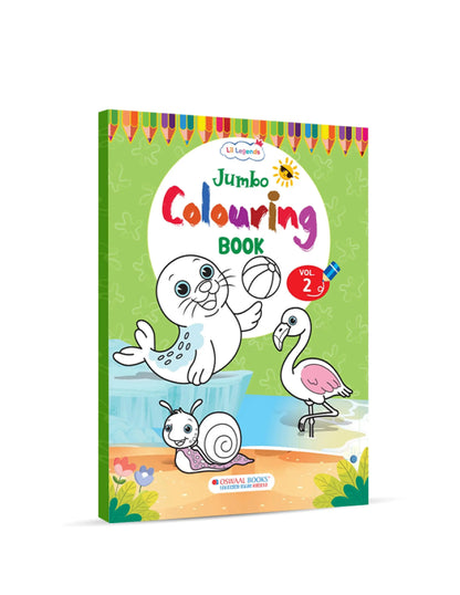 Lil Legends Jumbo Colouring Book Vol 3 for Kids Age 3-6 Years | Engaging Designs – Festivals, Food & Community Scenes | Imaginative Colouring & Drawing Activity Book for LKG & UKG