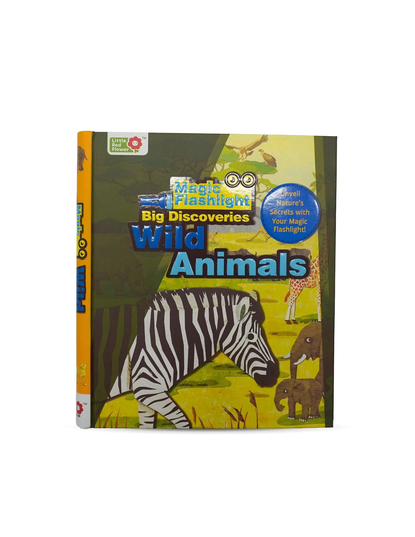 Lil Legends Magic Flashlight Big Discoveries Wild Animals for Kids | Interactive Hidden Picture Book with Reveal Card | Wild Animal Facts | Age 3+ Years | Activity Book