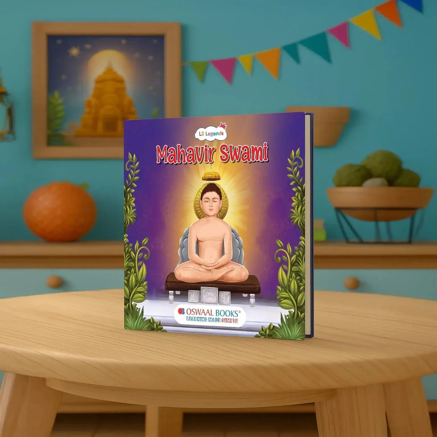 Lil Legends Mahavir Swami Story Boardbook for Kids | Illustrated Spiritual & Mythological Story | Inspiring Life Lessons | Cultural Learning Picture Book | Ages 5–10 Years