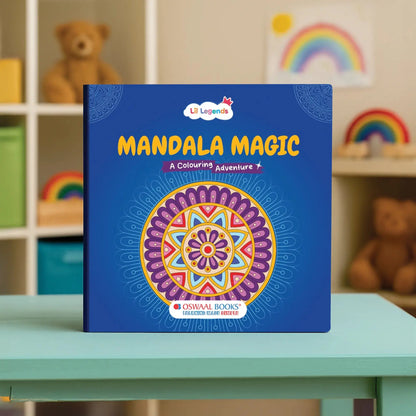 Lil Legends Mandala Magic Colouring Book for Kids & Adults | Bold Mandala Designs | Focus, Fine Motor Skills & Mindfulness | Calming Activity Book | Age 5+ 