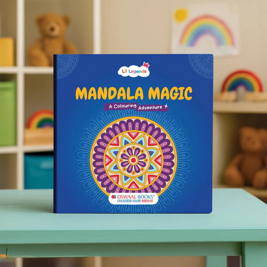 Lil Legends Mandala Magic Colouring Book for Kids & Adults | Bold Mandala Designs | Focus, Fine Motor Skills & Mindfulness | Calming Activity Book | Age 5+