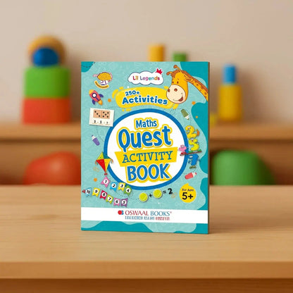 Lil Legends Maths Quest Activity Book for Kids | 250+ Activities | Conceptual Understanding, Logical Reasoning & Problem Solving | Age 5+ Years | Workbook
