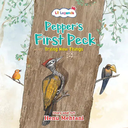 Lil Legends Mindful  Moments Series - Pepper's First Peck, Trying New Things | Picture Story Book for Kids | Illustrated Stories to Build Self-Control and Emotional Learning | Age 5+ 