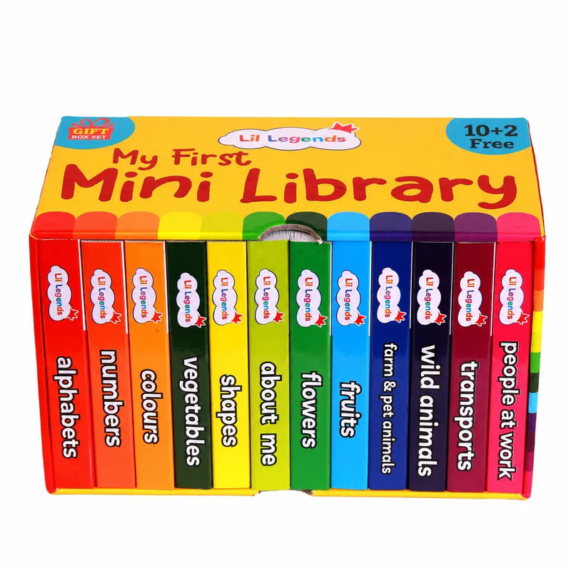 Mini Library Box Set | 12 Durable Board Books for Toddlers 0–4