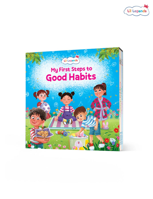 Lil Legends My First Steps to Good Habits for Kids | Set of 5 Board Books | Tidy Up, Patience, Clean Habits, Mindfulness & Calm | Early Life Skills | Ages 2–6 Years | Flip-Cut Set