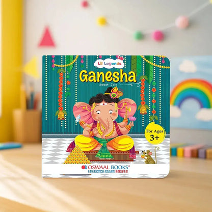 Lil Legends My Little Board Book of Mythological Tales of Lord Ganesha for Kids Age 3+ Years - Enchanting Indian Stories with Colourful Illustrations | Hindu Mythology Picture Book