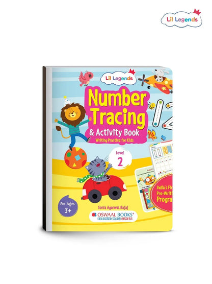 Lil Legends Number Tracing & Activity Book for Kids | Level 2 | Step-by-Step Writing Practice | Number Recognition & Pencil Control | Ages 3+ Years | Paperback | Workbook