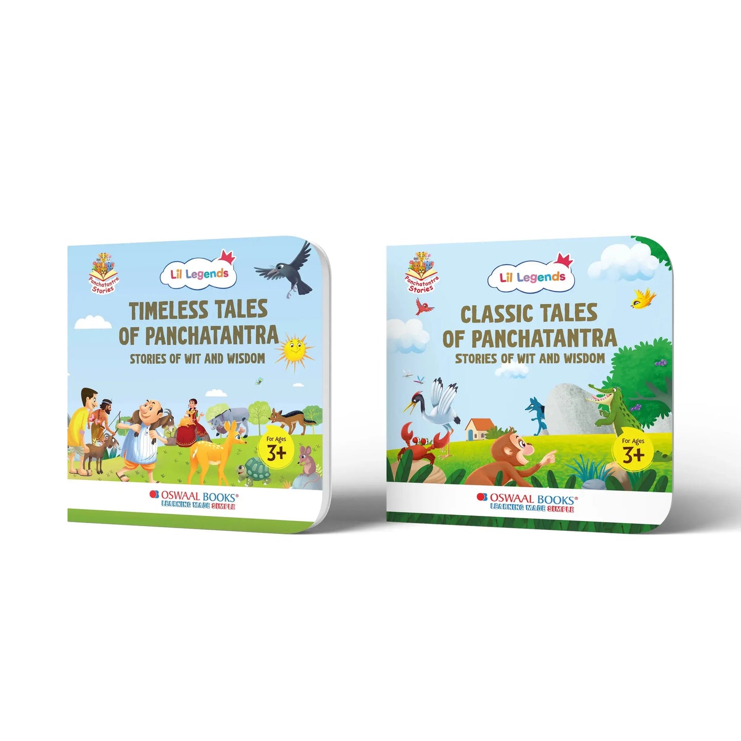 Lil Legends Panchatantra Story Book Set for Kids | Set of 2 Books | Timeless & Classic Tales of Wit and Wisdom | Illustrated Moral Stories | Age 3+ Years 