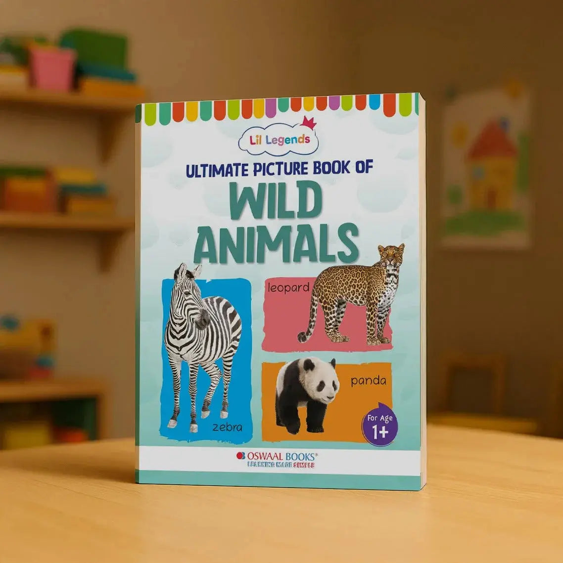 Lil Legends Picture Book for Kids Age 1+ Years - Learn About Wild Animals | Early Learning Illustrated Book with Colourful Pictures | First Words Book for Toddlers & Preschoolers