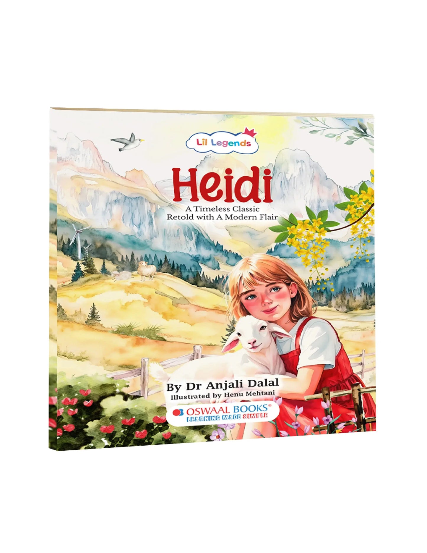 Lil Legends Heidi,  A Timeless Classic Retold with A Modern Flair | Illustrated Story Book | Vocabulary, Imagination and Value Booster Story for Young Readers | For Age 7+