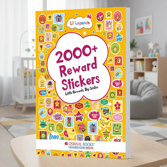 Lil Legends Reward Stickers Book - 2000+ Motivational Stickers for Kids | Perfectly Curated for Teachers, Parents & Classrooms | Star, Smiley & Praise Stickers for School & Home