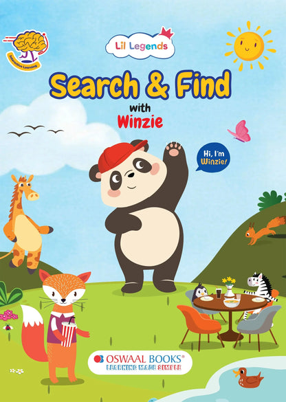 Lil Legends Interactive Learning Activity Book Search and Find with Winzie | Picture Puzzles | Builds Observation, Attention to Detail and Focus | For Nursery/LKG/UKG | Age 3-6 