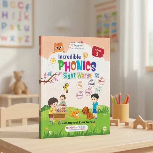 Lil Legends Incredible Phonics Sight Words Book Level 3 for Kids Age 5-7 Years | Tricky & High Frequency Words | Workbook for Class 1 & 2 | Reading Comprehension & Fluency