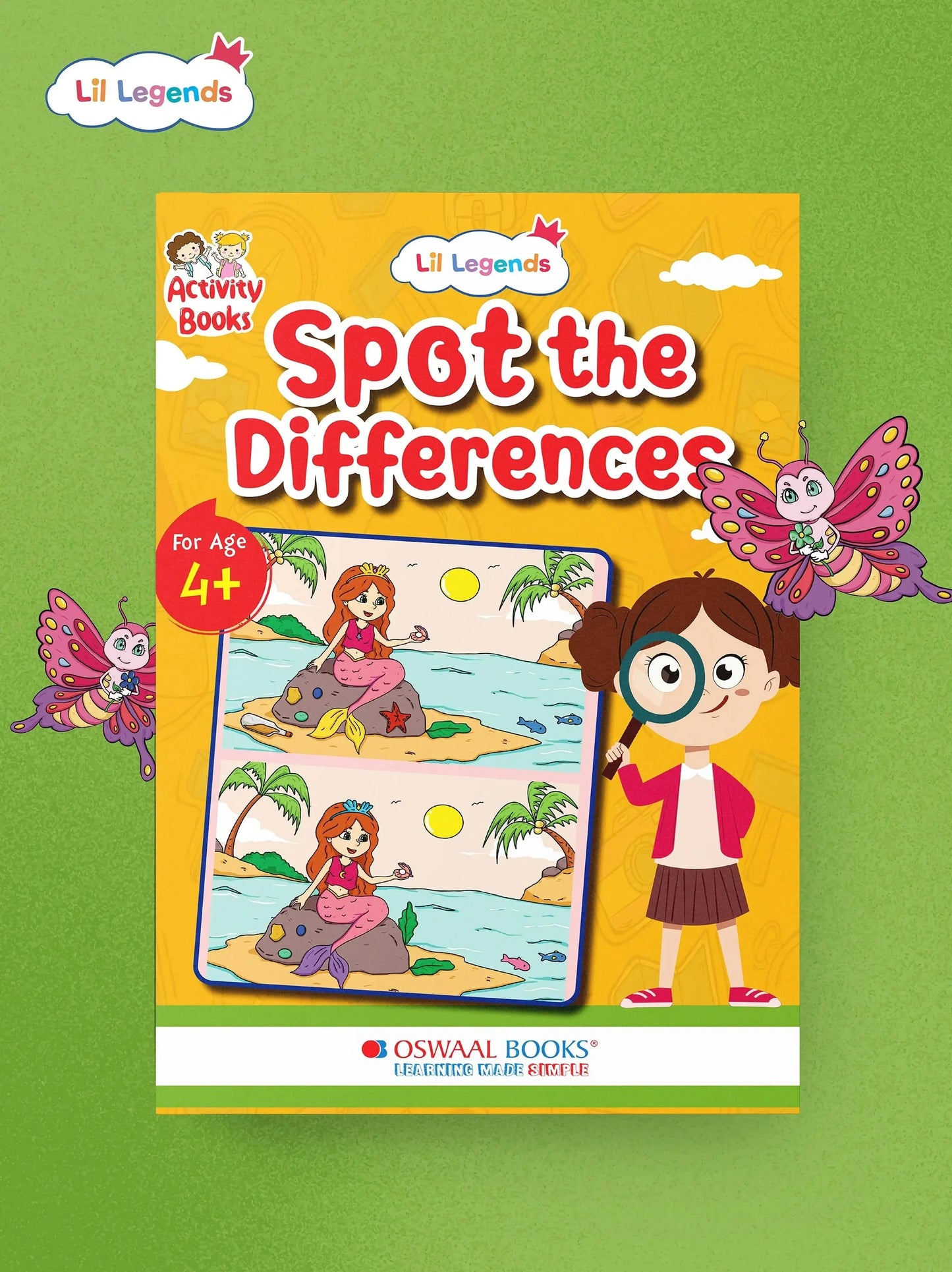 Lil Legends Spot the Difference Book for Kids Age 4+ Years - Interactive Learning Activity Book | Fun Puzzles to Boost Observation, Concentration & Critical Thinking | Brain Games for Children