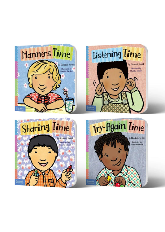 Lil Legends Toddler Tools Social Skills Set of 4 Books for Kids Age 2+ Years - Manners, Listening, Sharing & Try-Again Time | Good Habits & Kindness