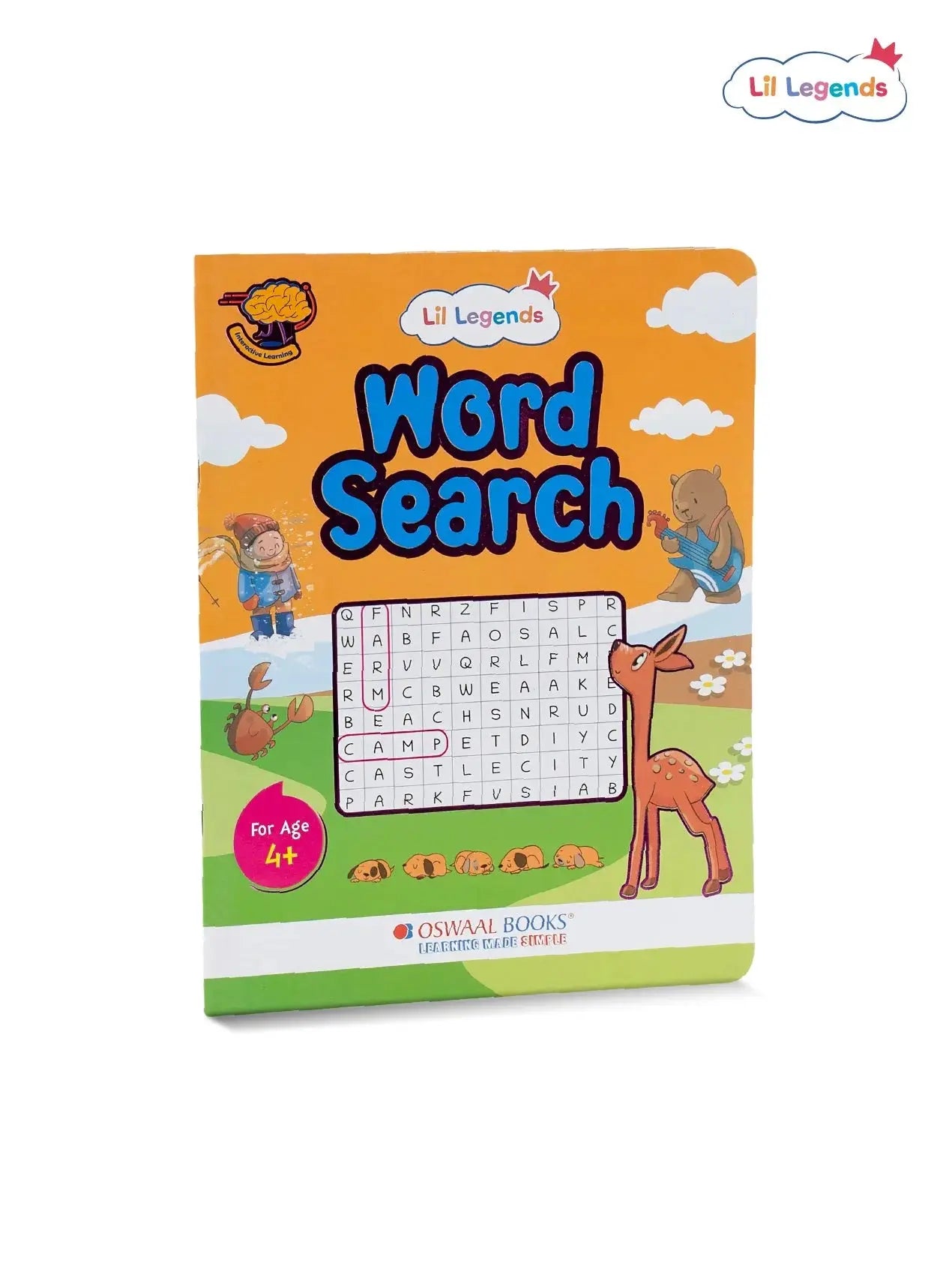 Lil Legends Word Search Puzzle Book for Kids Age 4+ Years - Interactive Learning Activity Book | Fun & Educational Puzzles to Boost Vocabulary, Spelling & Focus | Brain Games for Children 