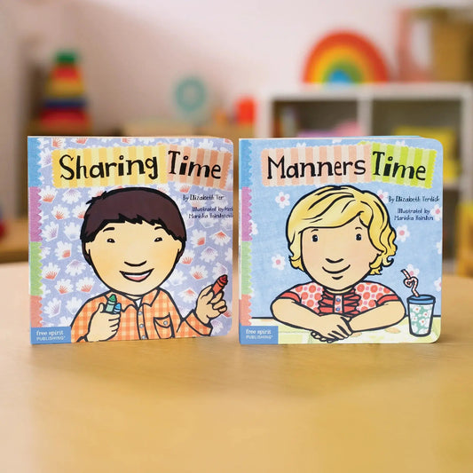 Manners & Sharing Duo Set (Toddler Tools Series) — 2 Board Books for Toddlers (Ages 1–3 yrs) | Build Kind Behaviour & Sharing Habits | by Free Spirit Publishing