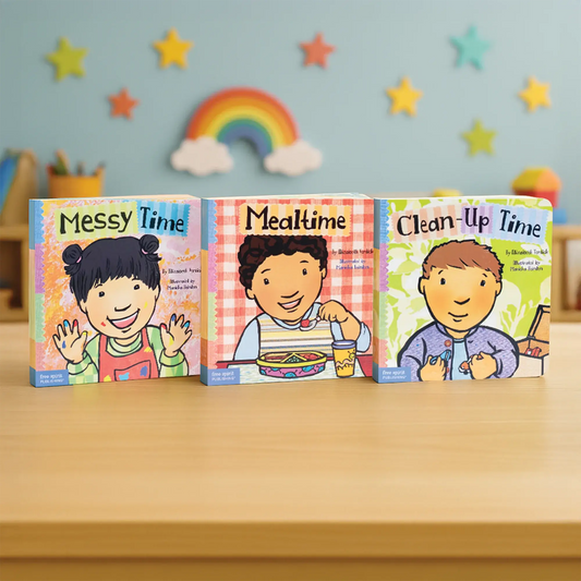 Mealtime & Clean-Up Set (Toddler Tools Series) — 3 Board Books for Toddlers (Ages 1–3 yrs) | Build Healthy Routines & Habits | by Free Spirit Publishing
