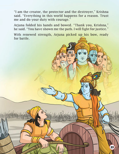 Lil Legends Mahabharat Story Book for Kids | Padded Illustrated Mythology Book | Epic Tales of Pandavas, Krishna & Kurukshetra | Cultural Learning Picture Book | Ages 7+ Years