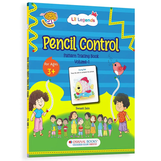 Lil Legends Pencil Control Pattern Tracing Book Vol 1 for Toddlers | First Book For Fun Tracing Activities | Pre-Writing Workbook | For Pre-Nursery/Nursery/LKG | Age 3+ 