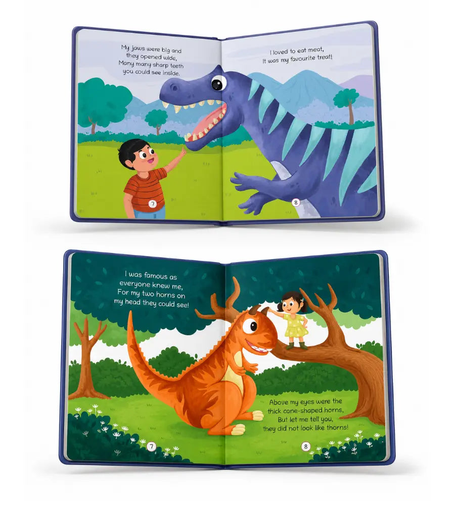 Lil Legends Dinosaur Padded Board Books for Kids | Set of 4 Books | Illustrated Dinosaur Storybooks | Early Learning Fun | Age 2–5 Years | Padded Cover Set 