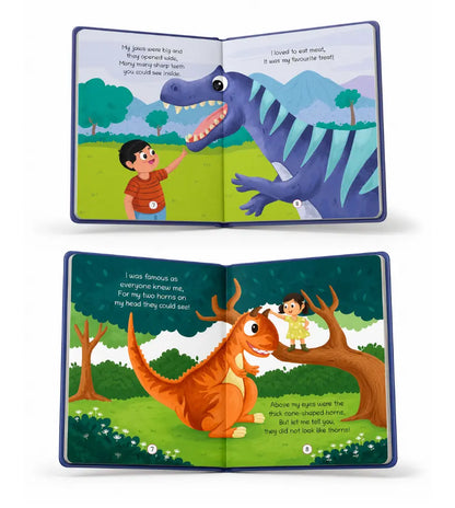 Lil Legends Dinosaur Padded Board Books for Kids | Set of 4 Books | Illustrated Dinosaur Storybooks | Early Learning Fun | Age 2–5 Years | Padded Cover Set 