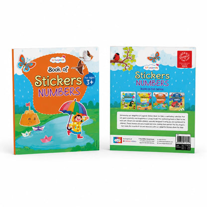 Lil Legends Books of Stickers Animals and Numbers | Set of 2 for Age 3+ | Learn Animal Names and ABC With Fun Activities | Educational Workbook | For Toddlers/Nursery/LKG 