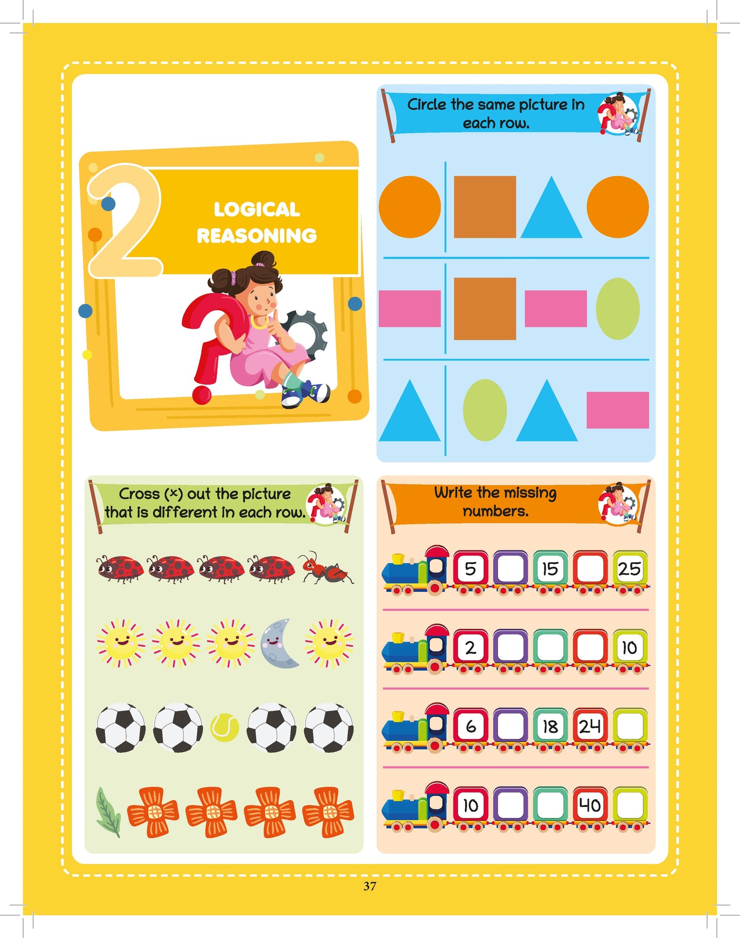 Lil Legends 250+ Activities – Maths Quest Activity Book for kids (Age 5+ Years) | Conceptual Understanding & Thinking, Logical Reasoning, Problem Solving & more | Brain Boosting for Children - Oswaal Books