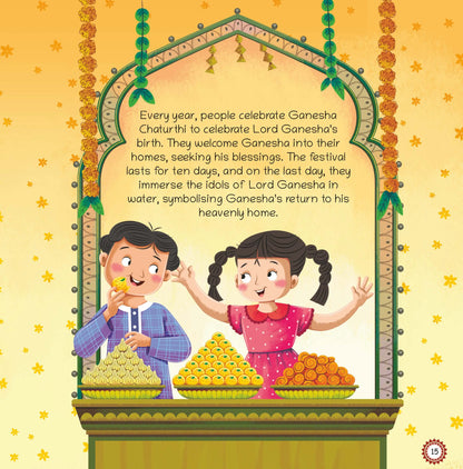 Lil Legends Mythological Tales Blessings of Gods Set of 2 Books for Kids Age 3+ Years - Lord Ganesha & Lord Shiva | Illustrated Hindu Mythology Stories for Children