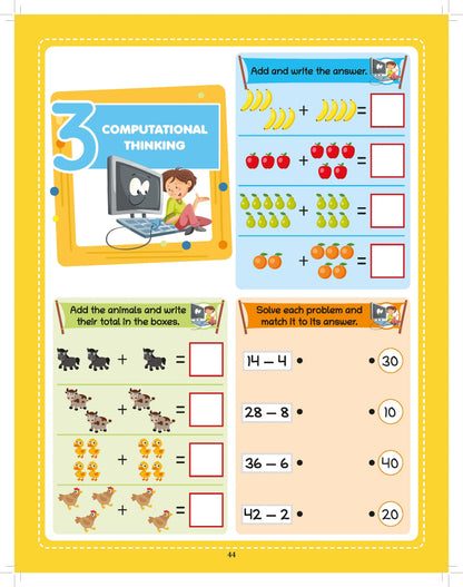 Lil Legends Maths Quest Activity Book for Kids | 250+ Activities | Conceptual Understanding, Logical Reasoning & Problem Solving | Age 5+ Years | Workbook