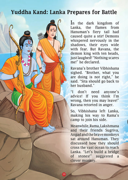 Lil Legends Ramayan & Mahabharat Padded Story Book Set of 2 for Kids Age 7+ Years - Illustrated Indian Mythology Stories for Children | Epic Tales with Colourful Pictures for Young Readers